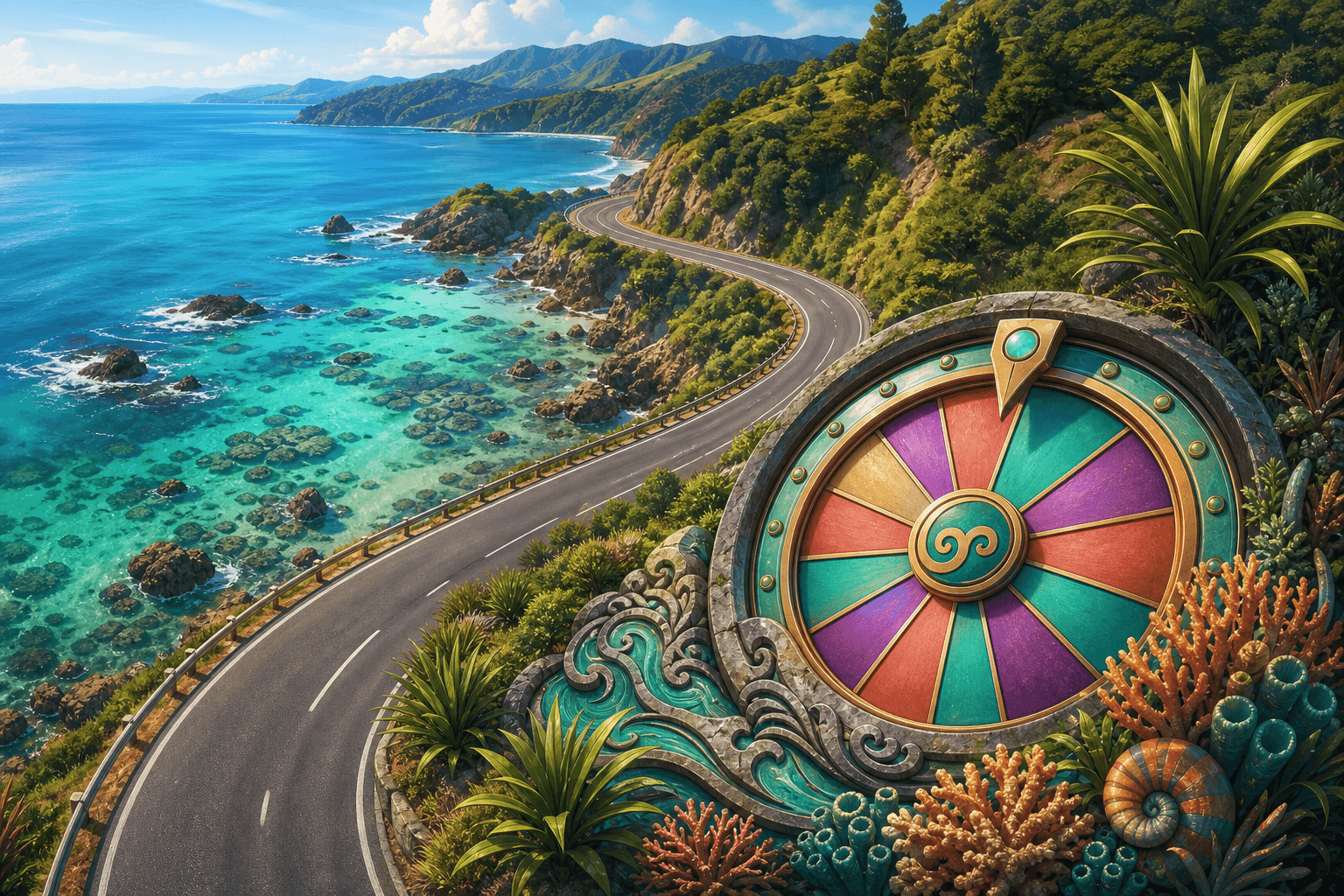 Reef Route Wheel cover art